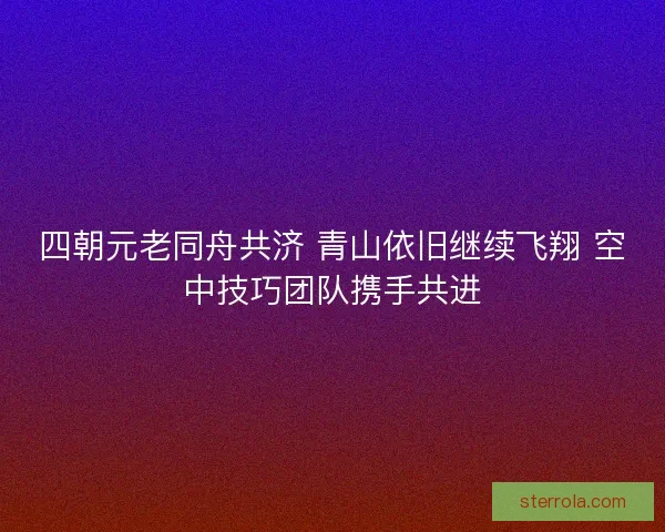 四朝元老同舟共济 青山依旧继续飞翔 空中技巧团队携手共进